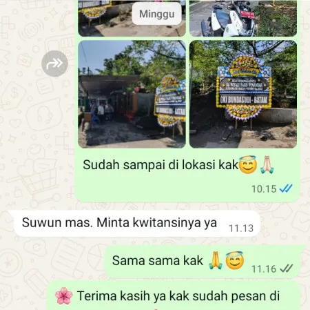 Pengiriman Papan Bunga Duka Karet