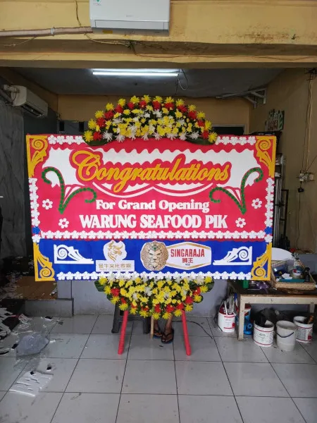 Papan Bunga Ucapan Selamat Karet